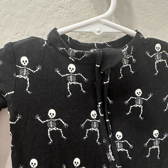 Posh Peanut Dancing Skelly Halloween Zipper Pajamas - Picture 3 of 9